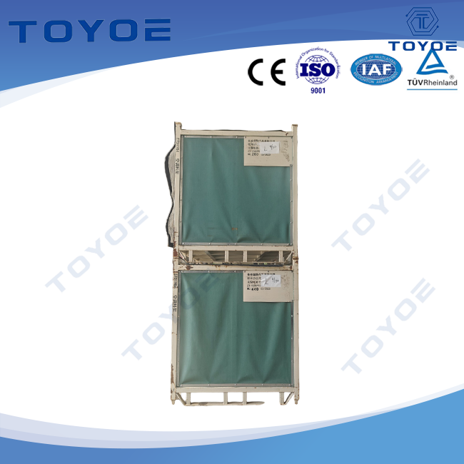 O rack empilhável possui cortinas à prova de poeira para necessidades de transporte limpo.