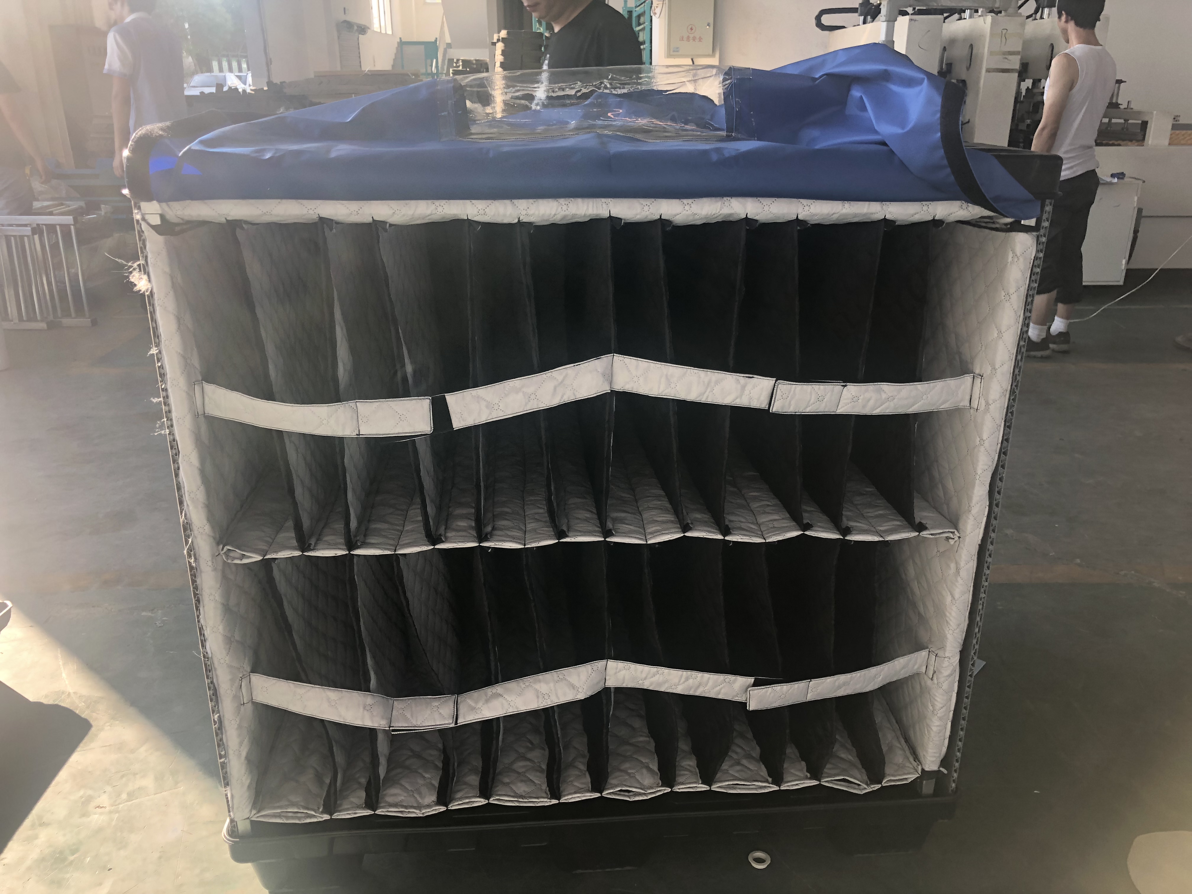 Caixa de embalagem plástica HDPE verde reciclável padrão