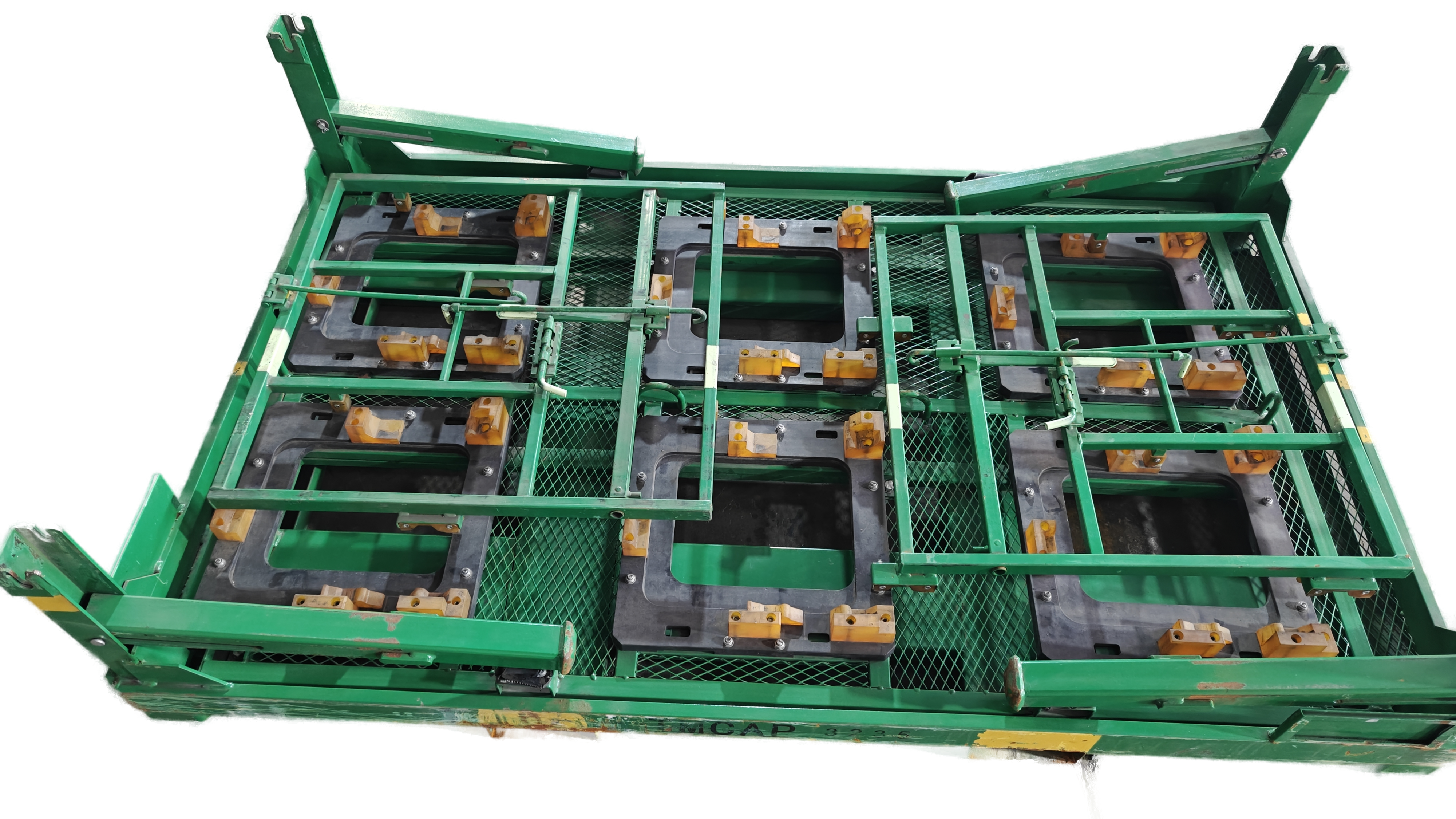 Racks de ferro ideais para armazenar portas de veículos com perda de transporte zero.