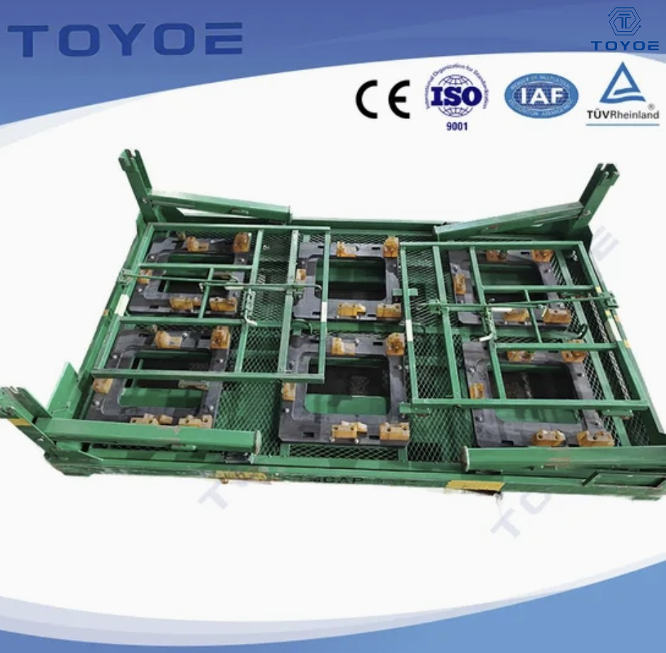 TOYOE Rack de peças de motores automotivos para solução de armazenamento e transporte de aço para serviços pesados