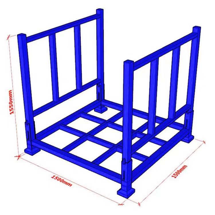 O rack de material de armazenamento e transporte garante o transporte de produtos