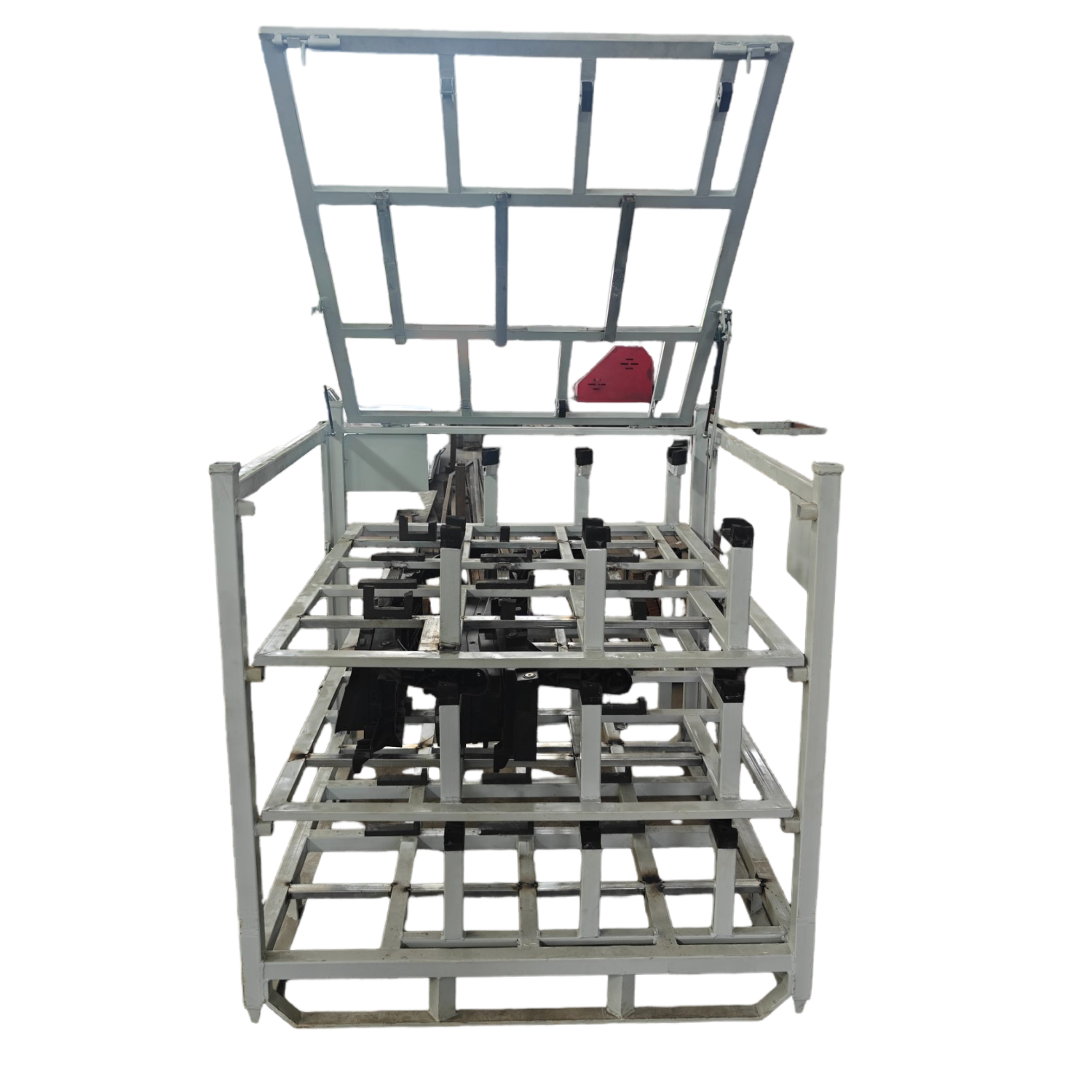 Racks de metal revestidos com eco para armazenamento de porta de carro de primeira linha.