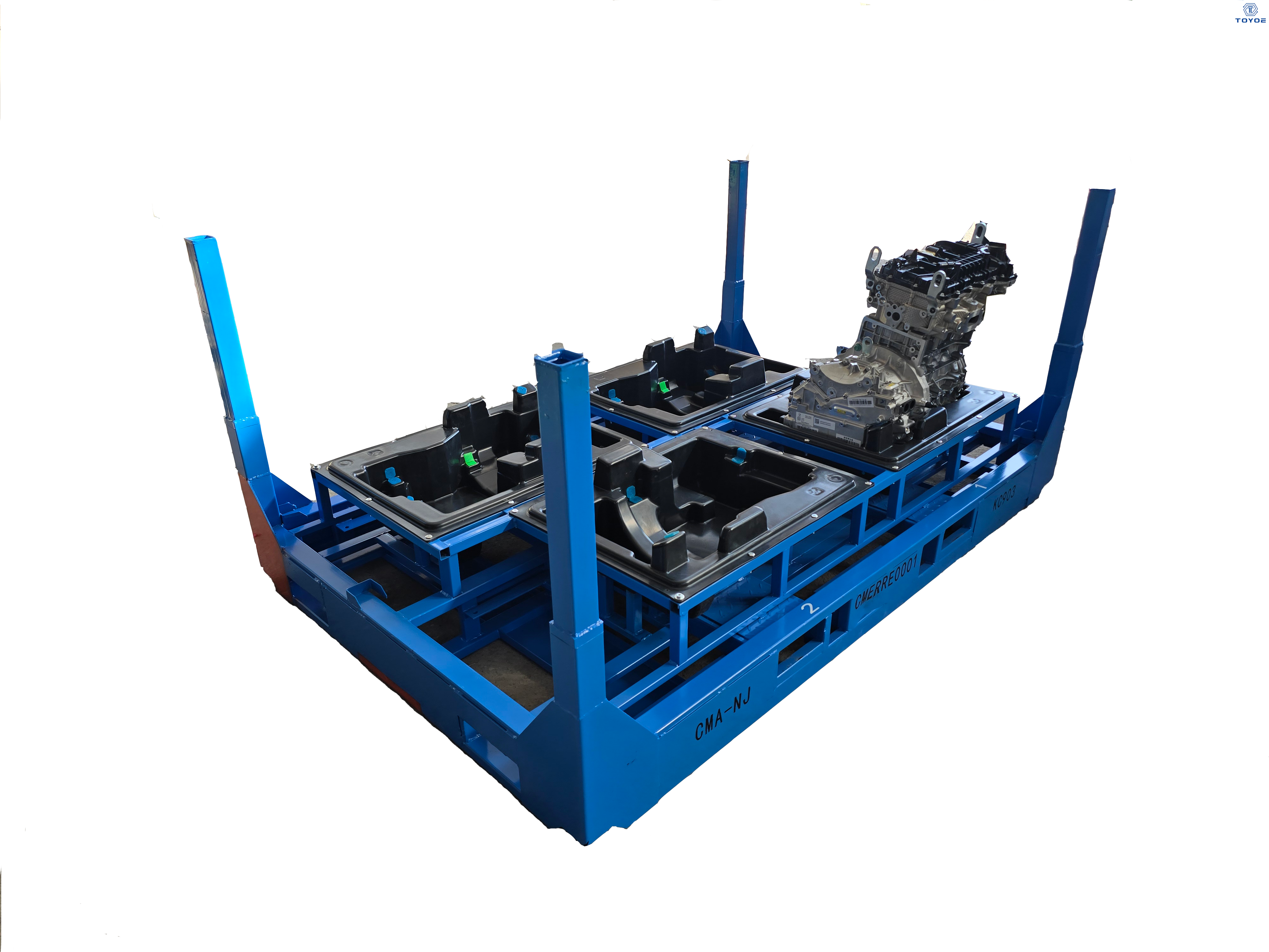 Rack de metal resistente ajustável para armazenamento de motores automotivos