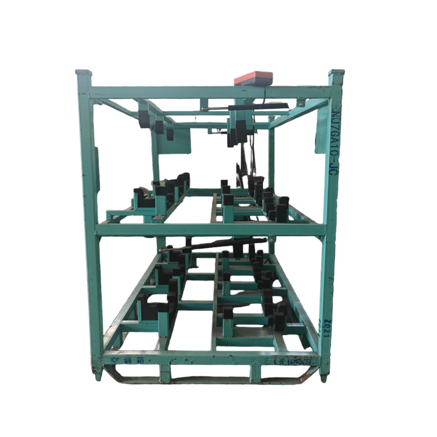 Racks de metal revestidos com eco para armazenamento de porta de carro de primeira linha.