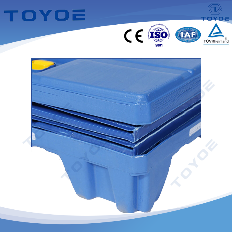 Tag RFID por atacado Blue HDPE dobrável recipientes de paletes