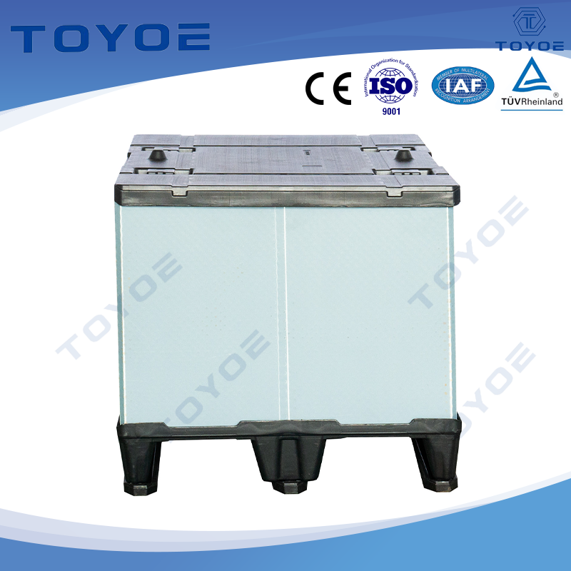 Caixa de paletes nidable leves, dimensões personalizáveis, design de economia de espaço