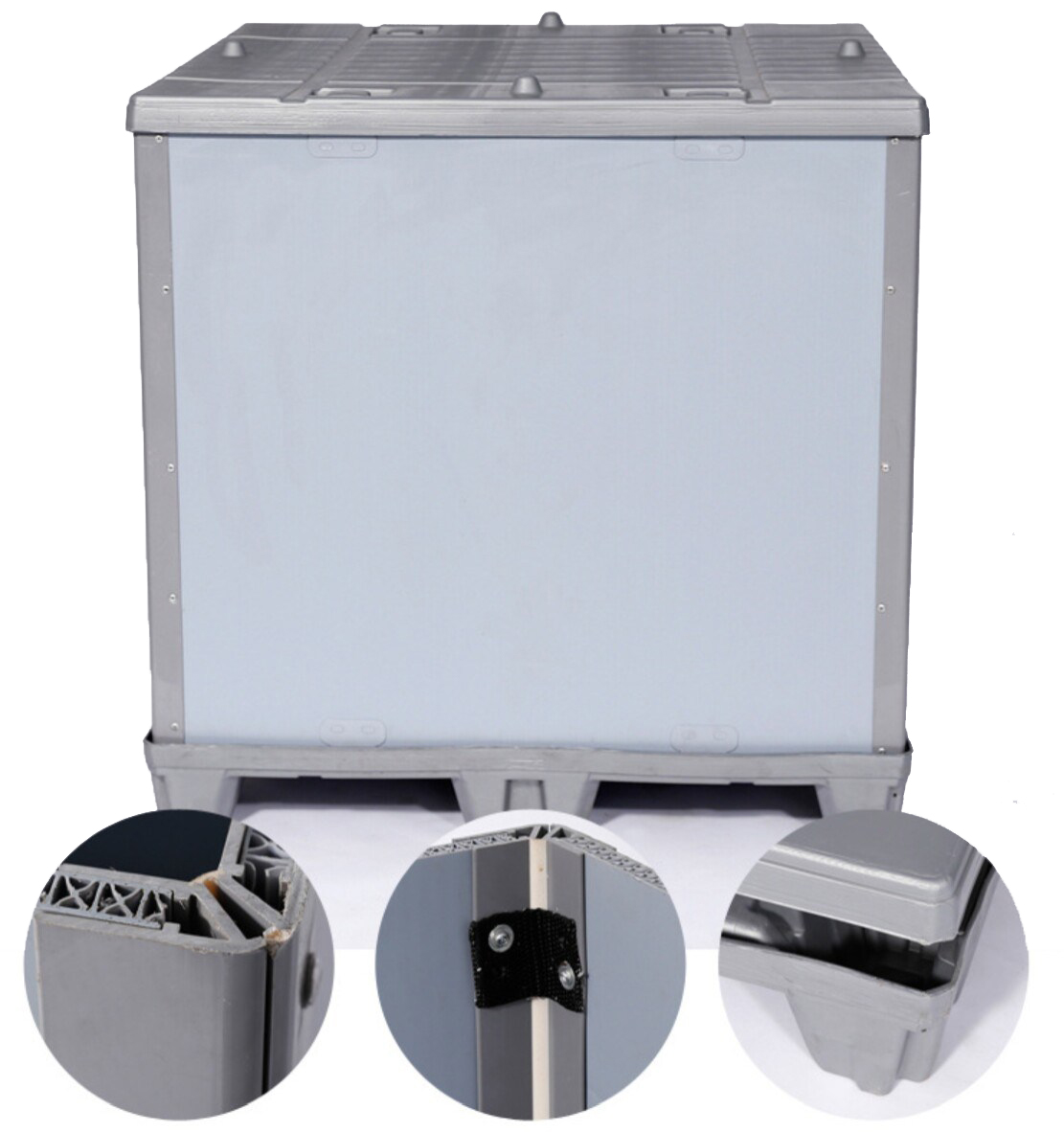Bin de armazenamento de proteção para qualquer clima, personalizável para formas não padrão