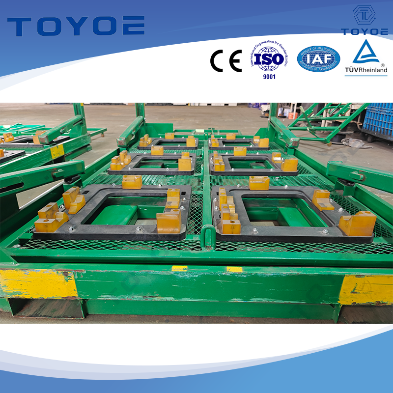 Racks de estrutura de aço: simplicidade pesada para transporte de pneus automotivos.