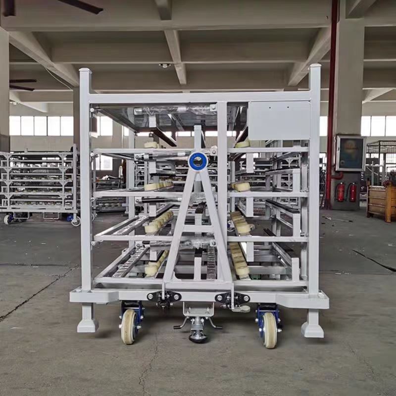 Racks de metal personalizáveis, dobráveis e empilháveis com opções de logotipo em lotes pequenos.