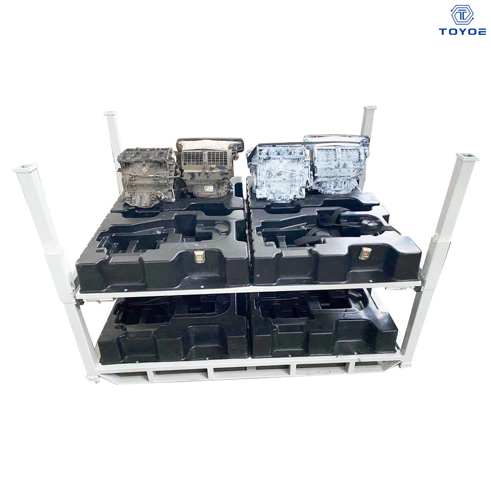 Construção personalizada do rack de peças de autopeças em conformidade com os padrões da UE adequados para o transporte de peças perfeitamente