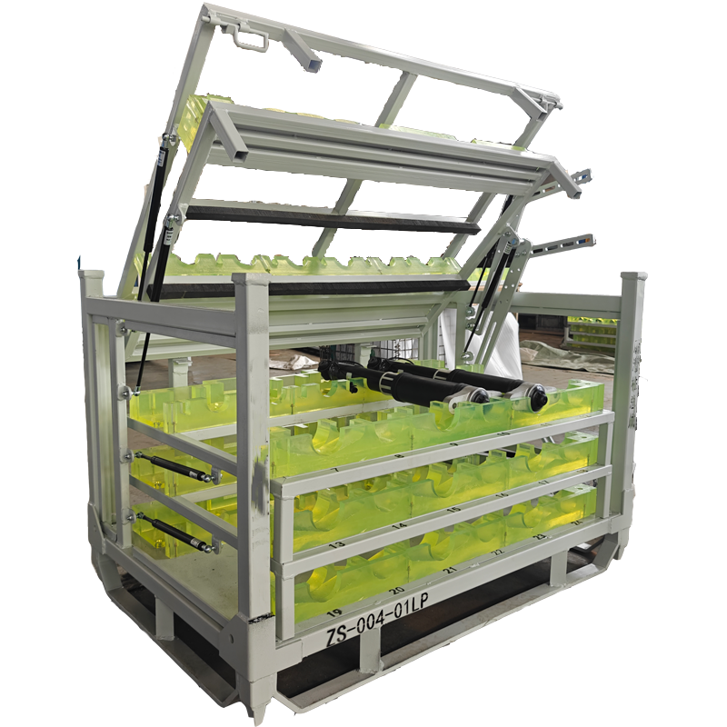 Rack de metal revestido de poliuretano