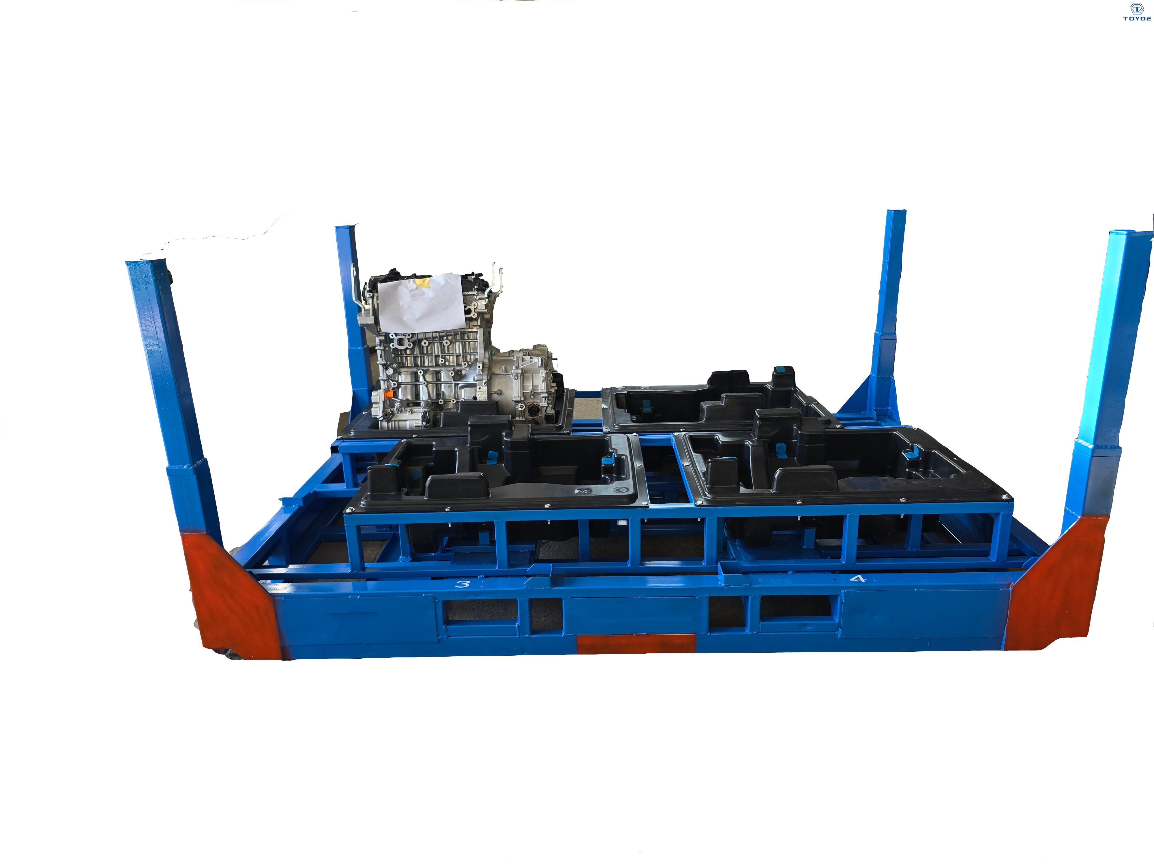 Rack de metal resistente ajustável para armazenamento de motores automotivos