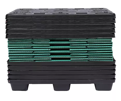 Caixa de paletes de pl&aacute;stico