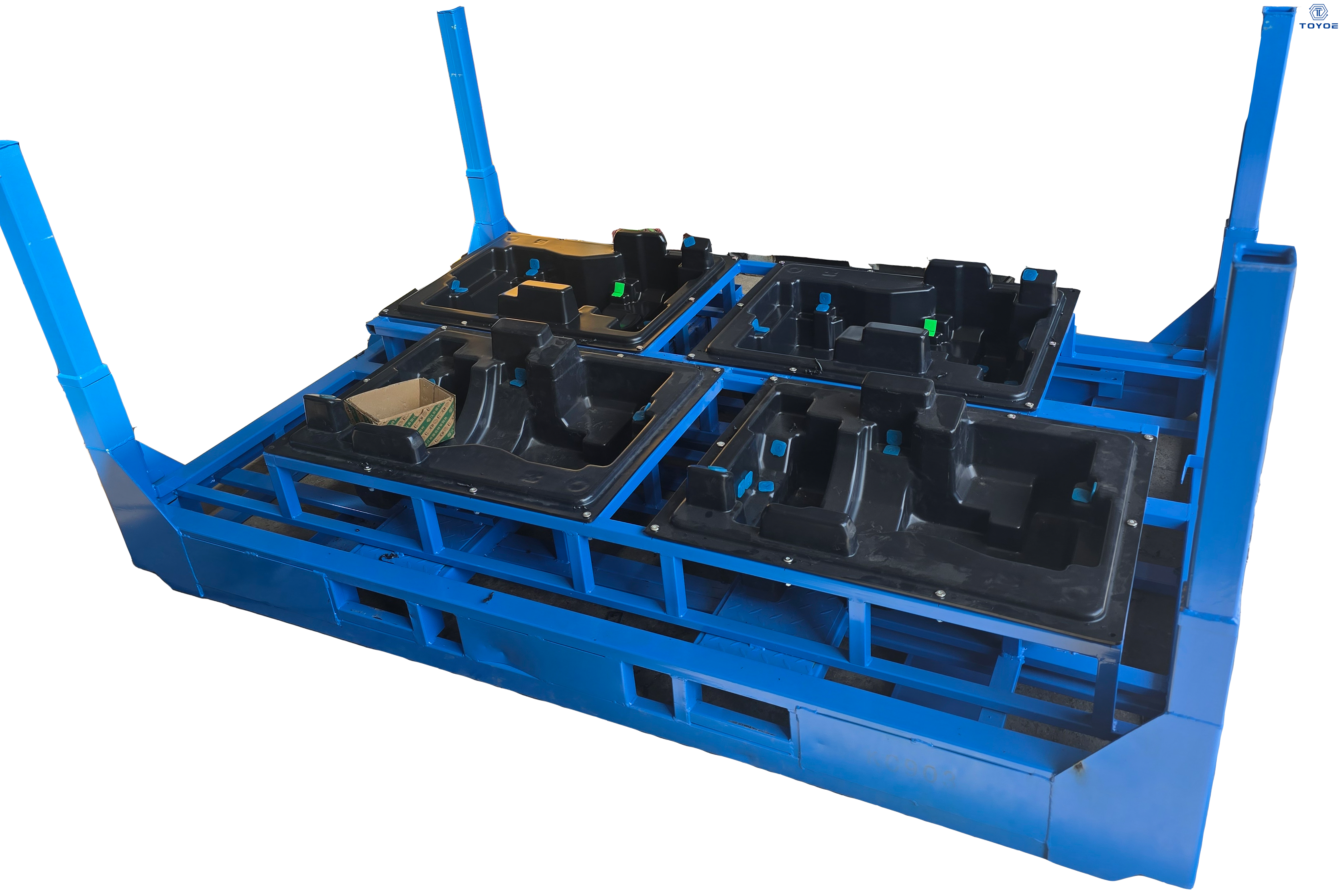 TOYOE Rack de metal resistente para armazenamento de motores automotivos | Proteção contra vibração zero | Fenghui Logística