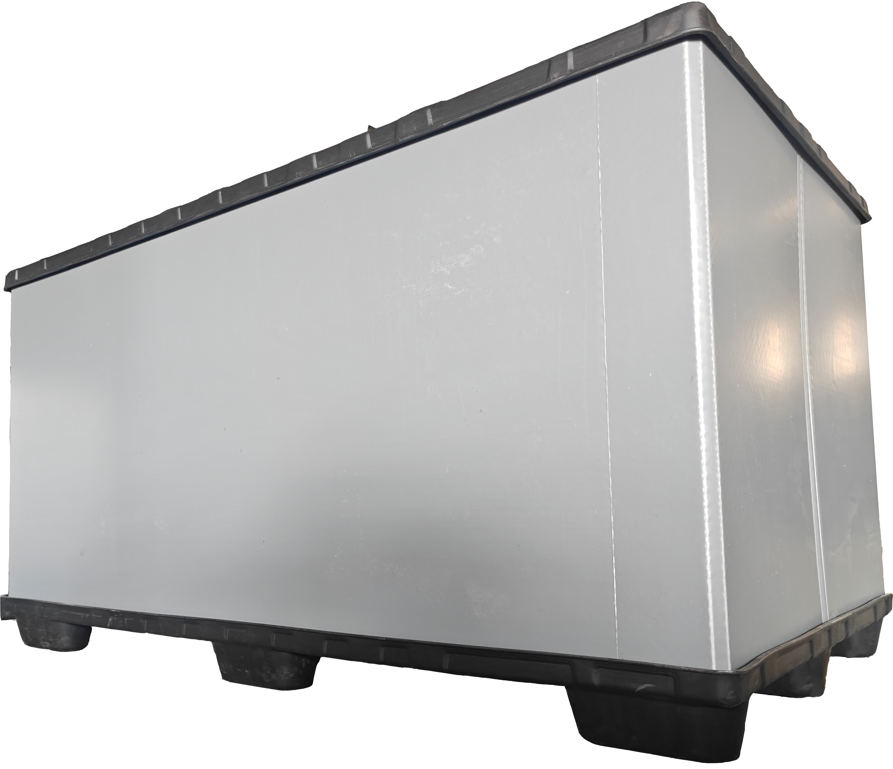 Crates de plástico industrial - a granel com divisores ajustáveis