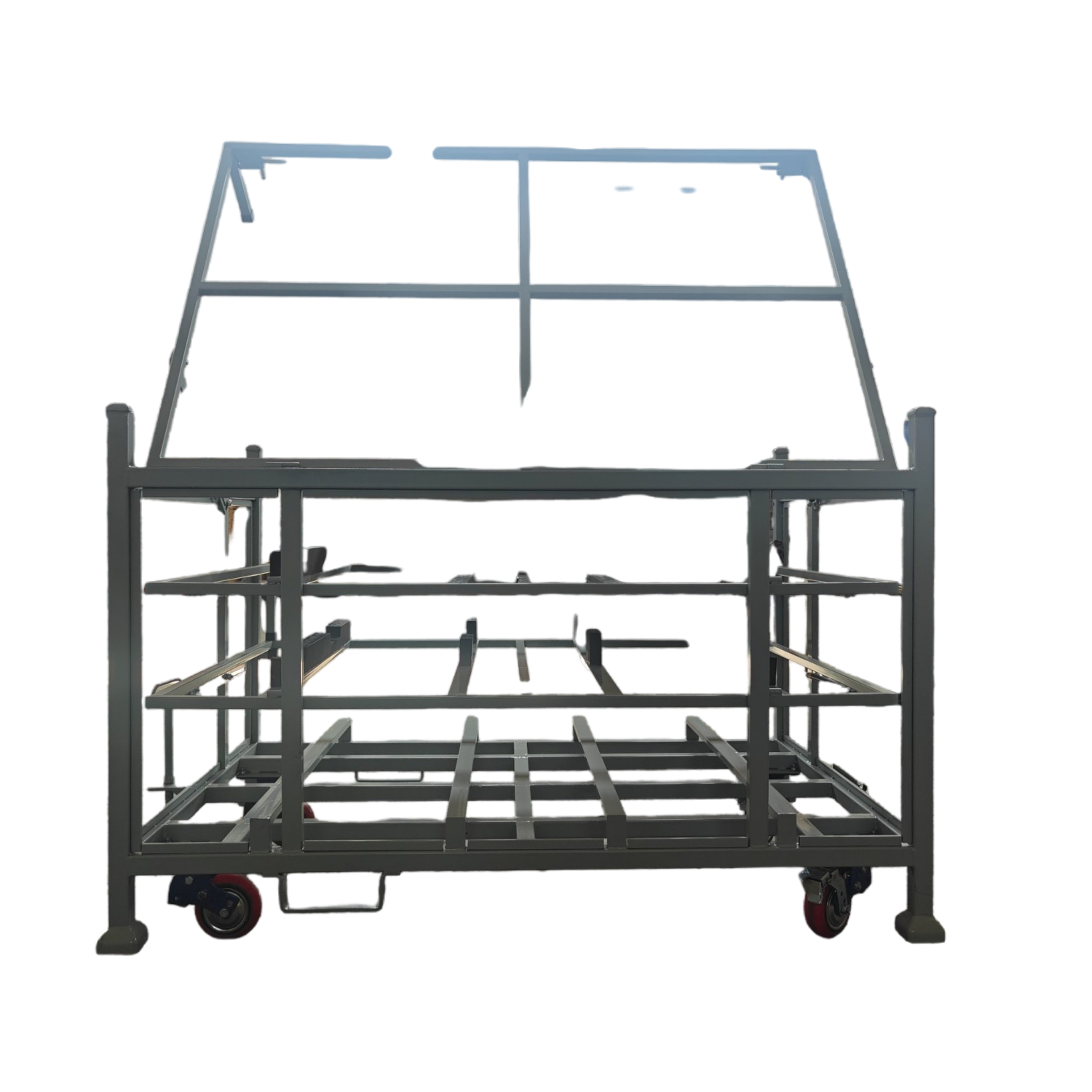 Racks de ferro ideais para armazenar portas de veículos com perda de transporte zero.
